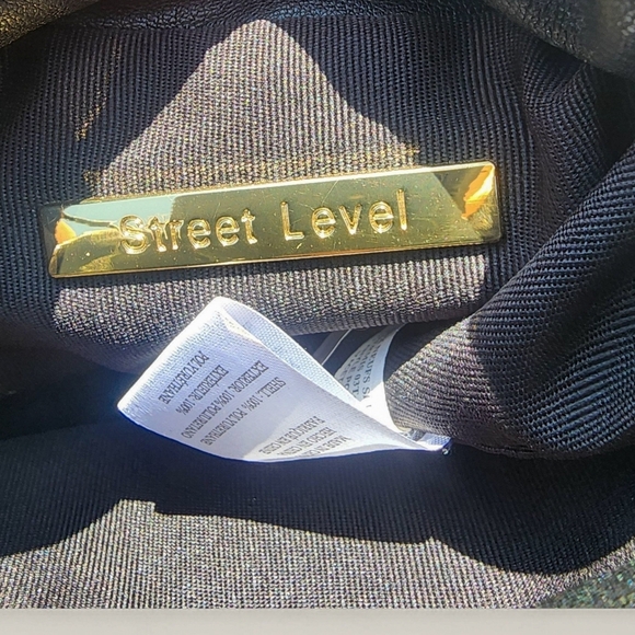 Free People Street‎ Level Black Mini Bucket Bag | Drawstring Pouch Purse - Picture 5 of 6